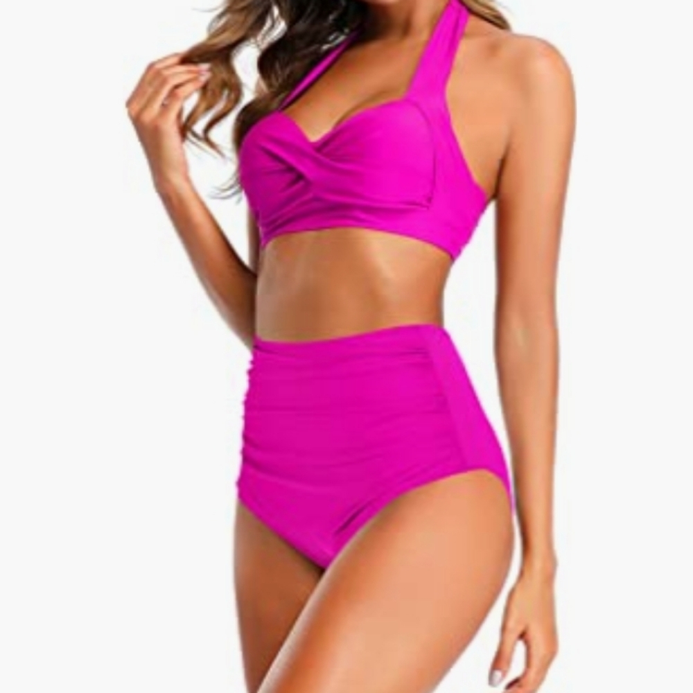 Adisputent hot pink bikini, size M, NWT